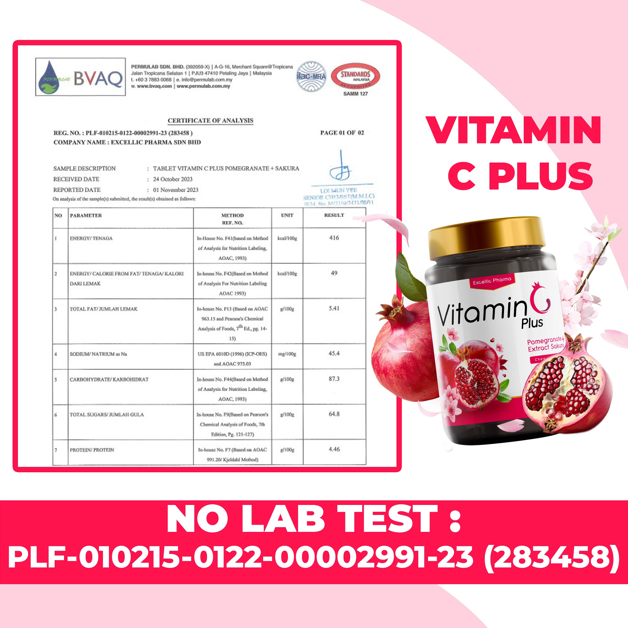 Lab Test Certificate